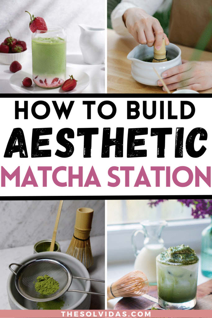 Aesthetic matcha station